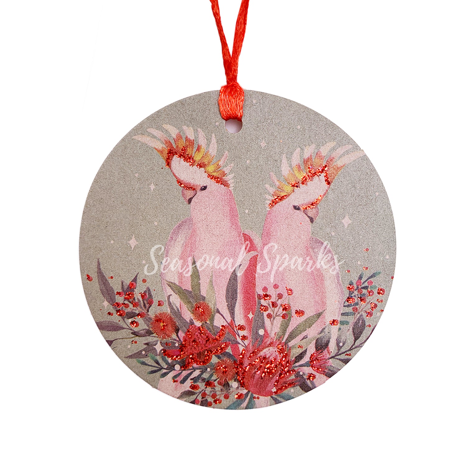 Animal Red Glitter Gift Tags – Pack of 10