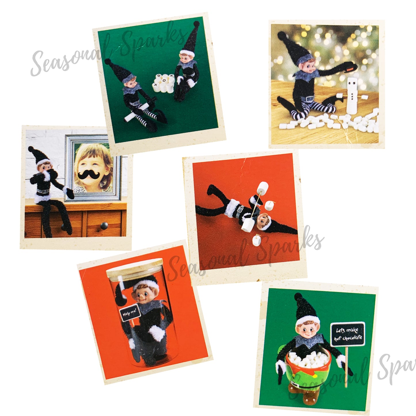 Bendable Black Elf Metallic Tinsel - Pom Pom