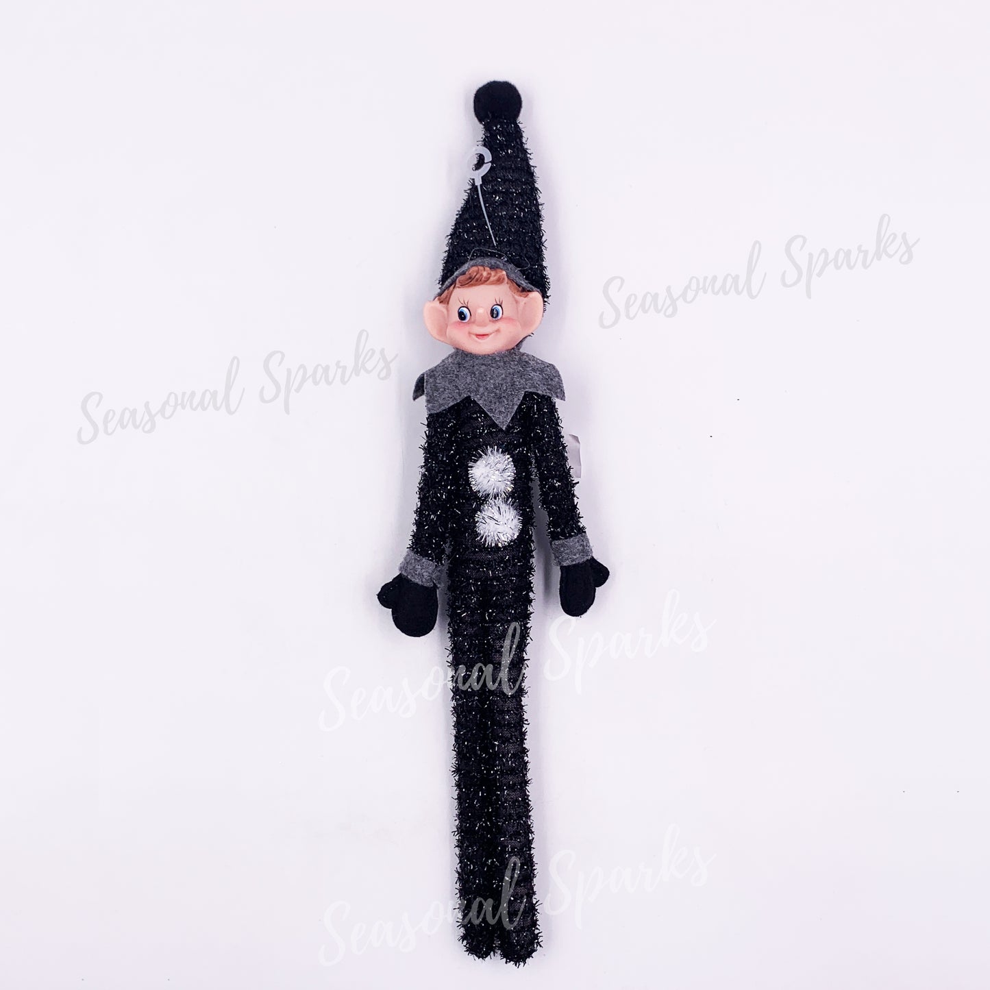 Bendable Black Elf Metallic Tinsel - Pom Pom