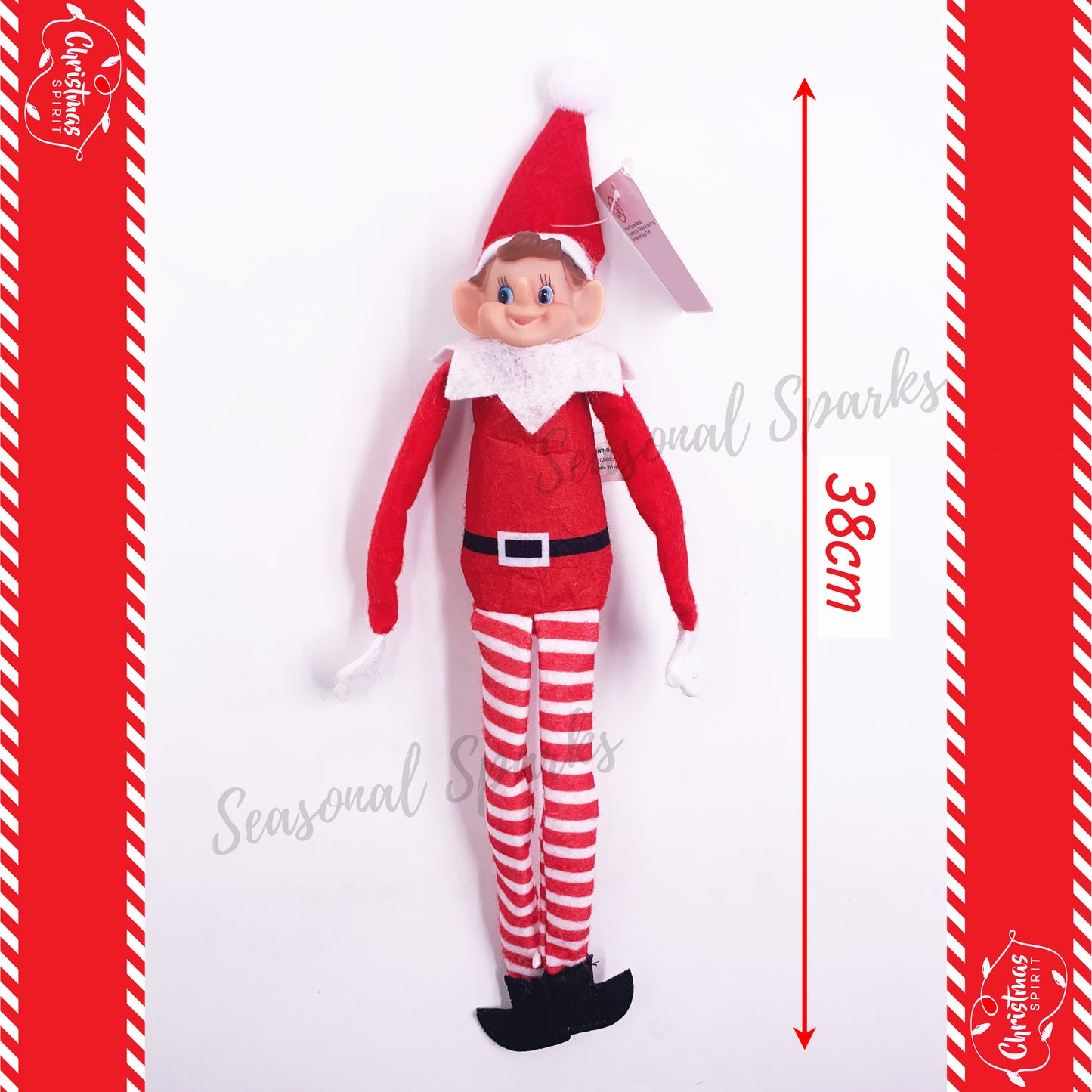 Naughty Elves Red Plush Elf
