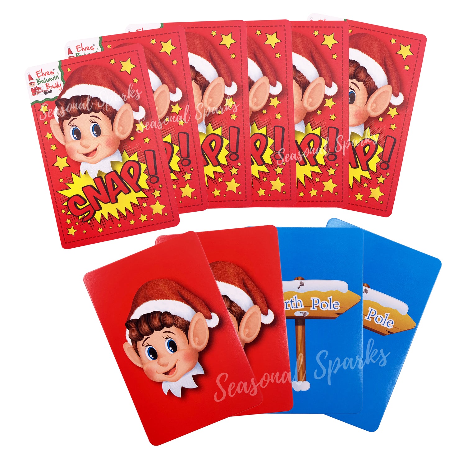 Deluxe Jumbo Elf Snap Cards