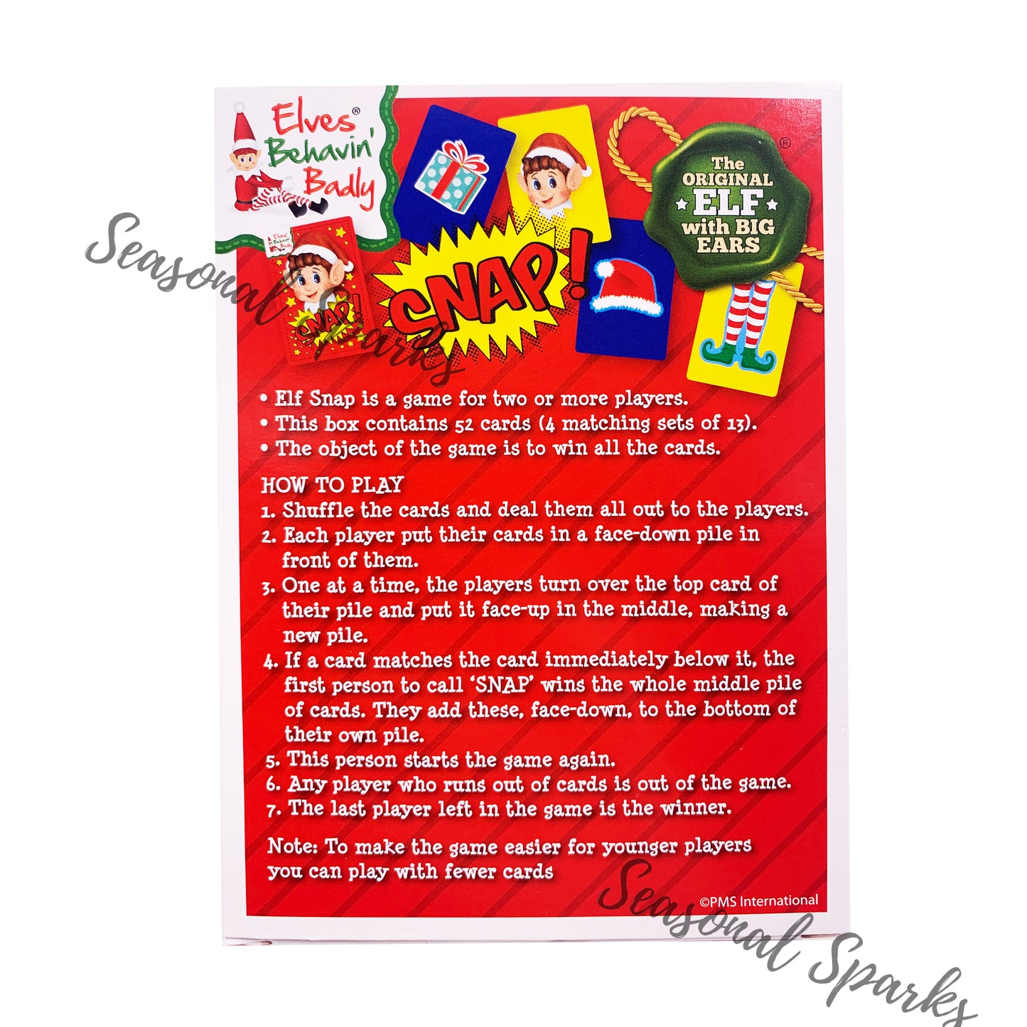 Deluxe Jumbo Elf Snap Cards