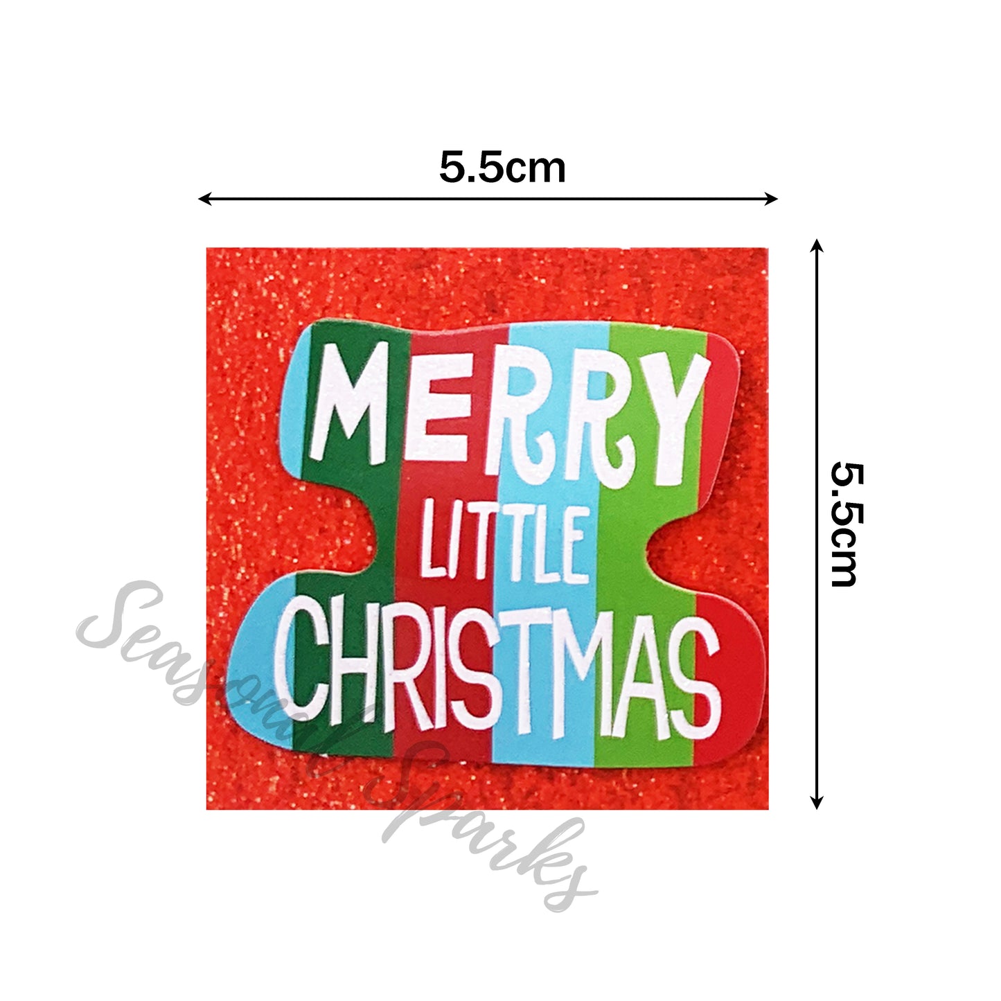 3D Glitter Hand Crafted Gift Tags – Pack of 24