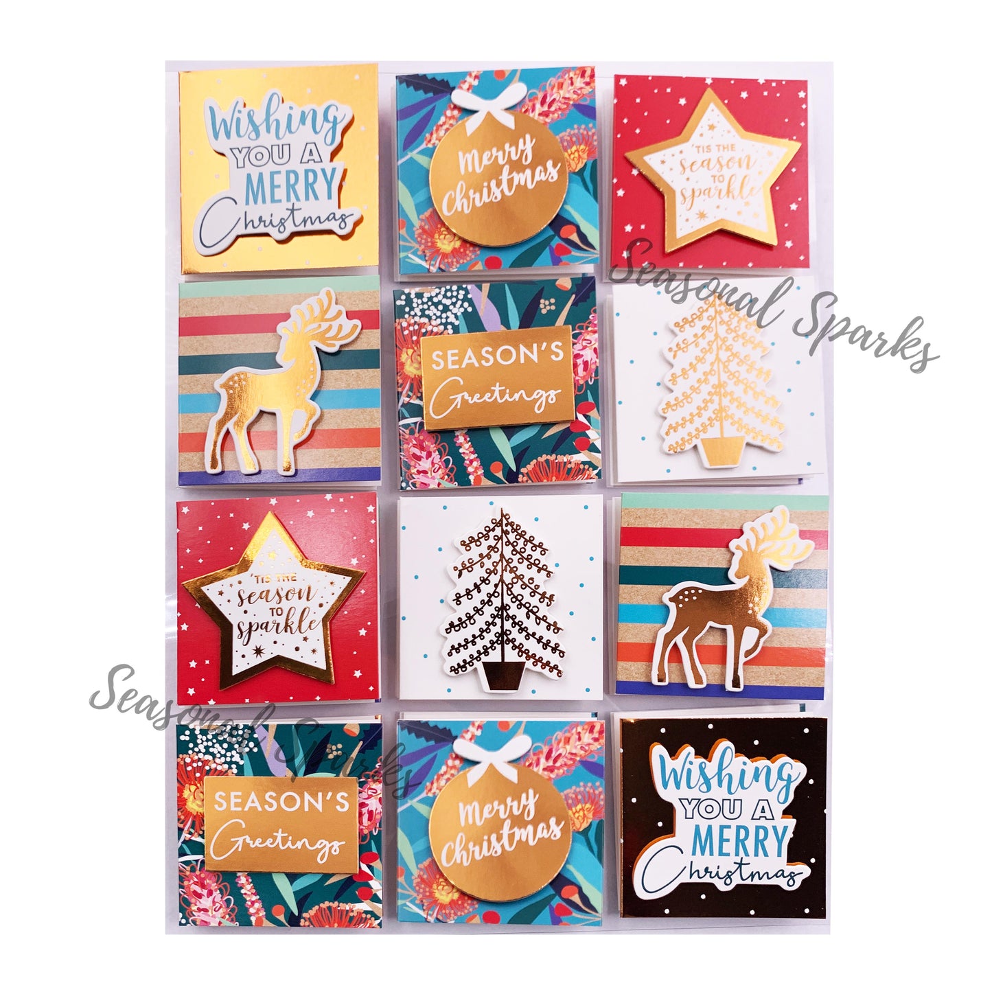 3D Rosegold Foil Hand Crafted Gift Tags – Pack of 24