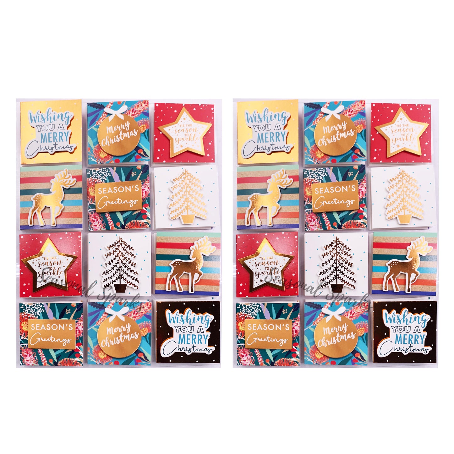 3D Rosegold Foil Hand Crafted Gift Tags – Pack of 24