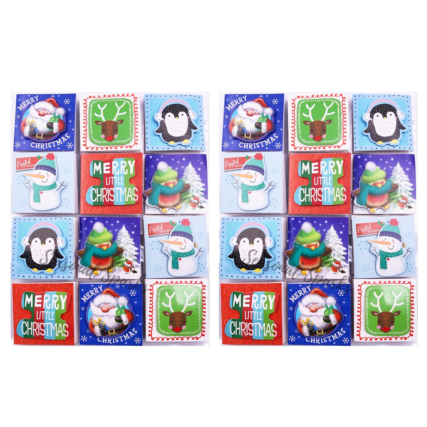 3D Glitter Hand Crafted Gift Tags – Pack of 24