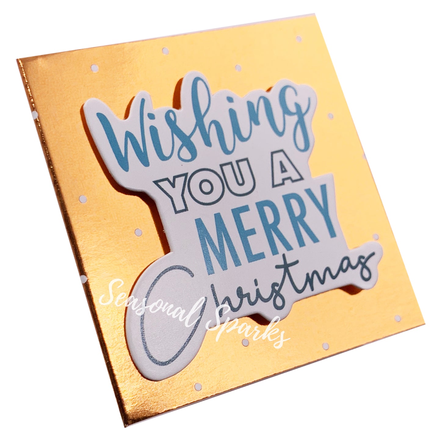3D Rosegold Foil Hand Crafted Gift Tags – Pack of 24