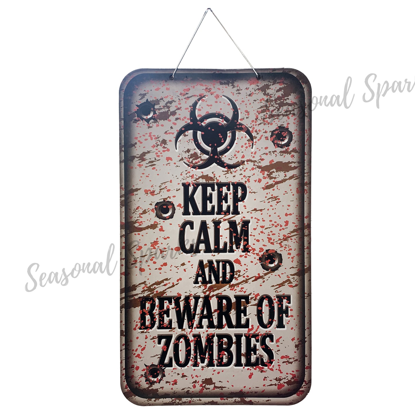 Zombie Warning Signs- Pack of 4