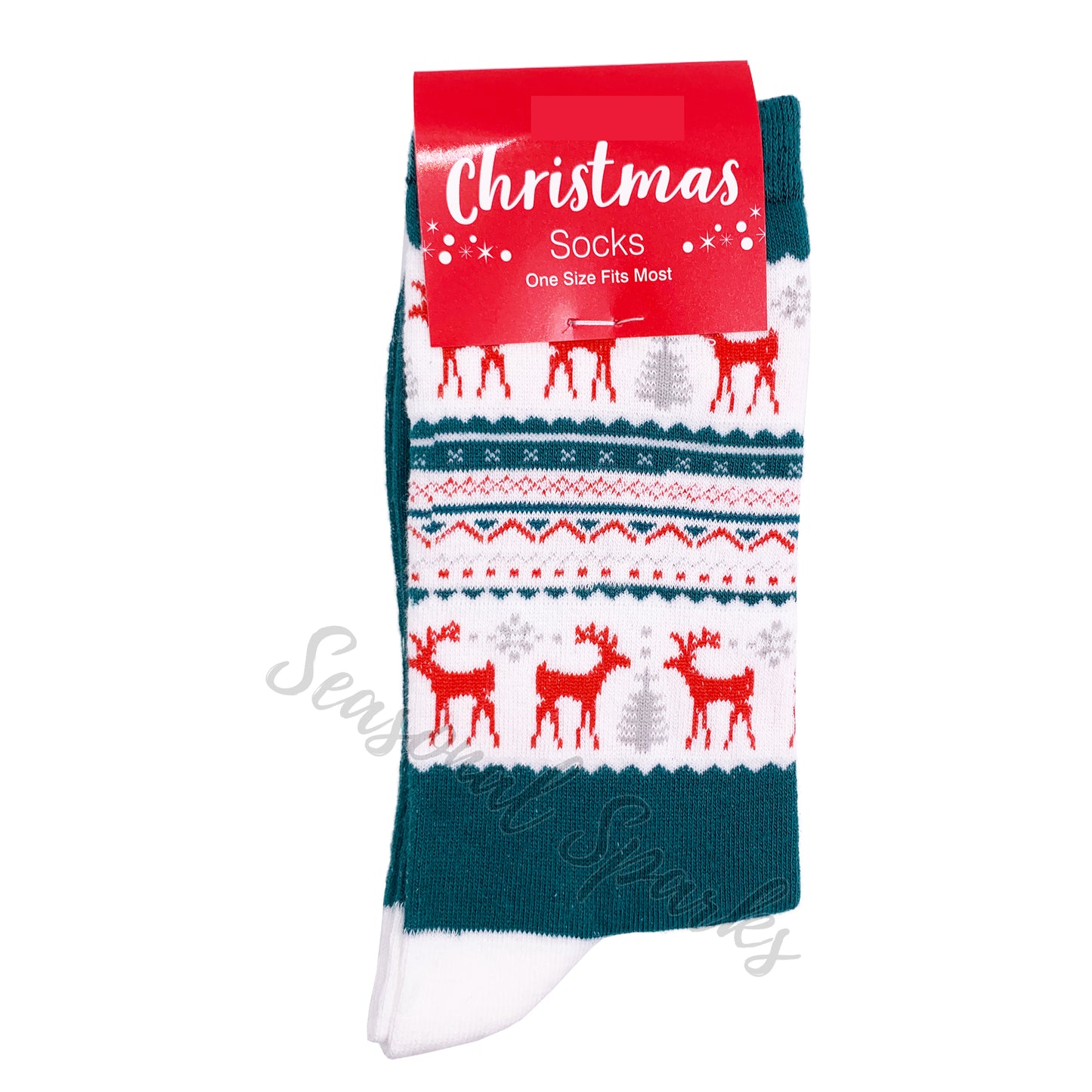 Winter Scenery Christmas Socks - 1 Pair