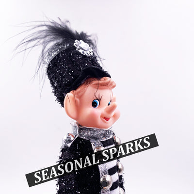 Bendable Black Elf Metallic Tinsel - Nut Cracker