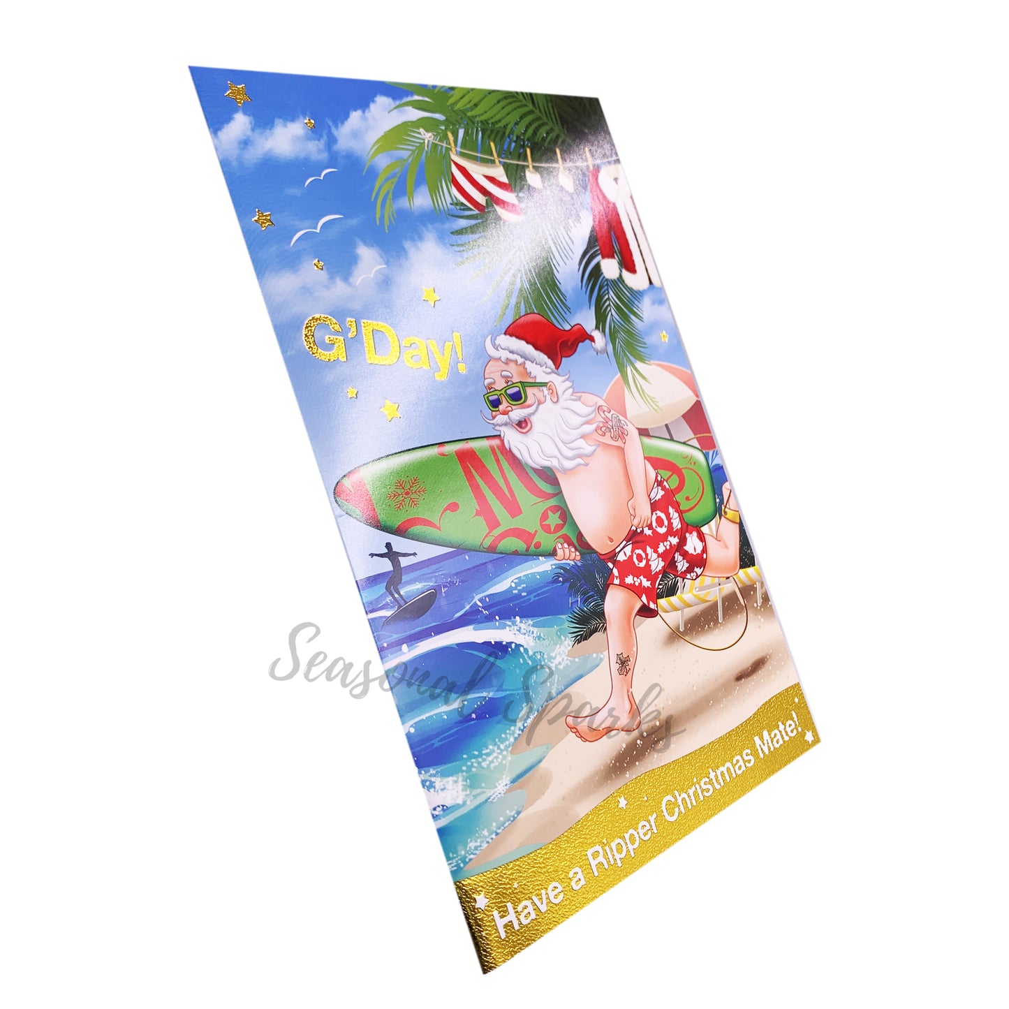 Summer Christmas Cards & Envelopes – Pack of 20