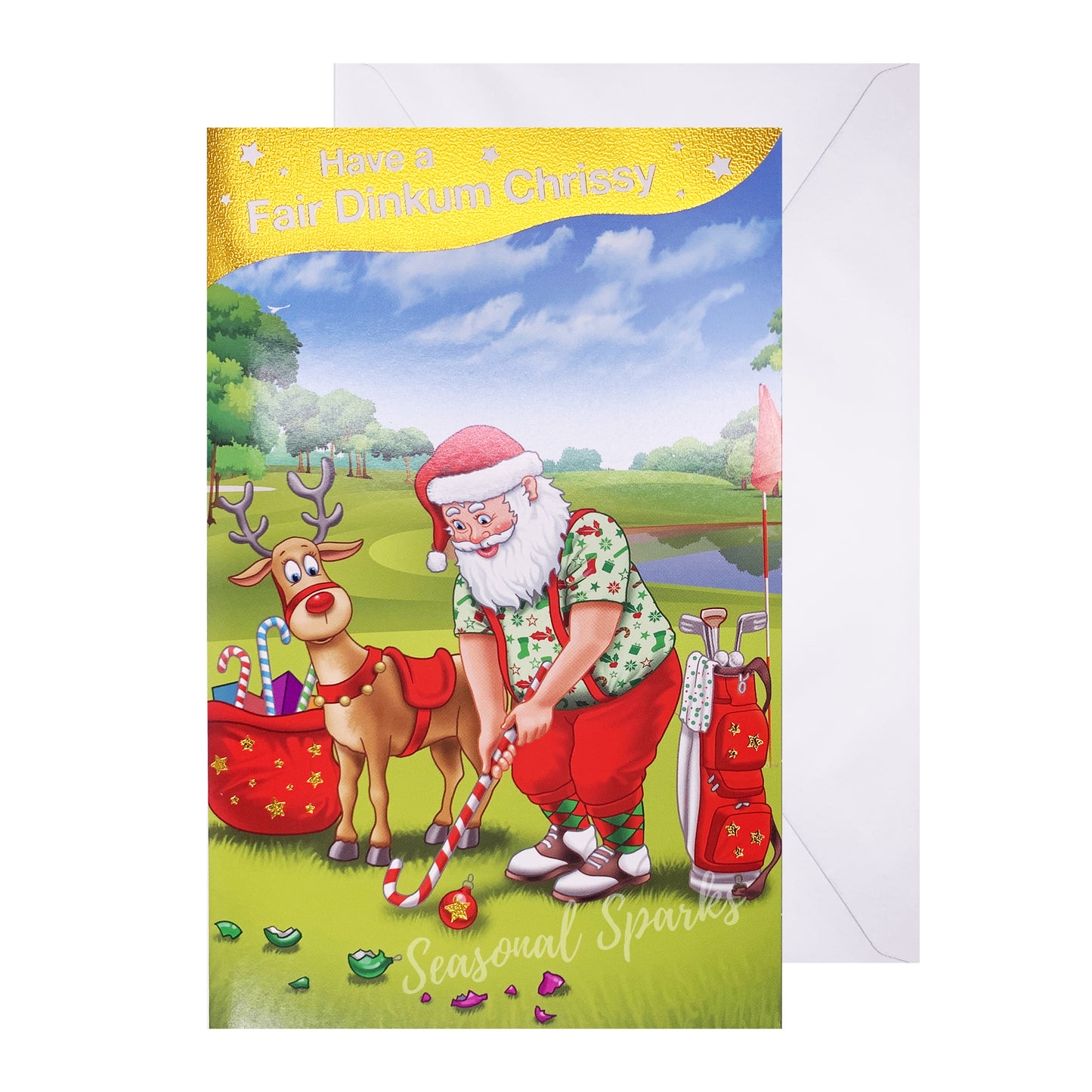 Summer Christmas Cards & Envelopes – Pack of 20