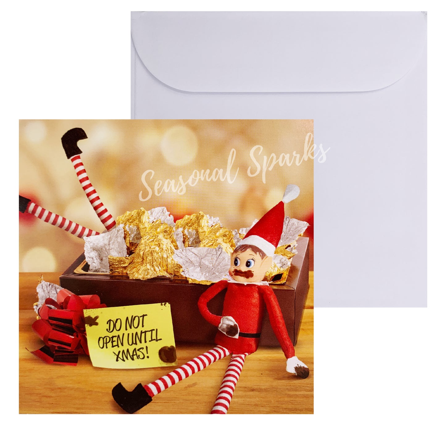 Naughty Elf Cards & Envelopes – Pack of 6