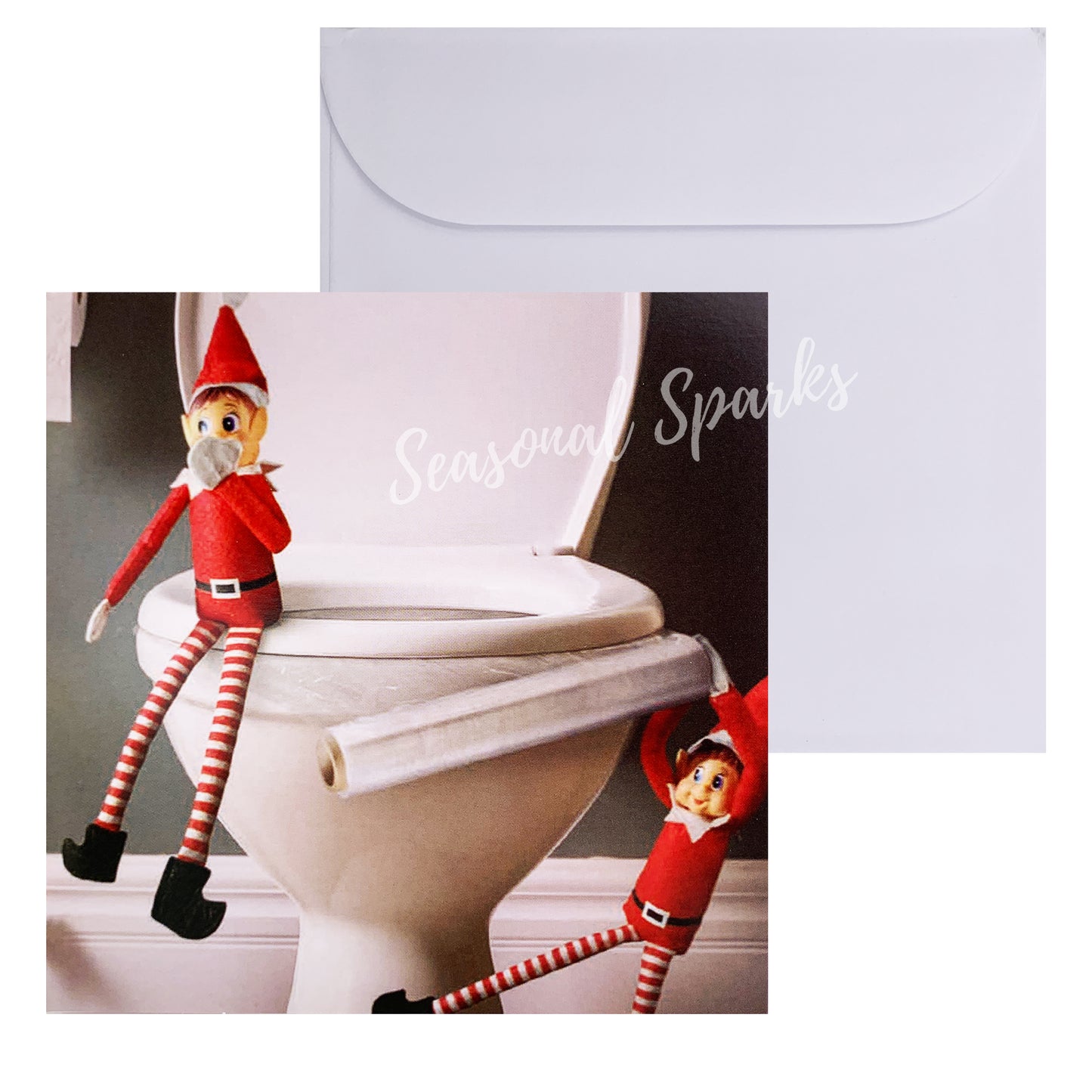 Naughty Elf Cards & Envelopes – Pack of 6