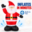 Festive Magic 130cm Airpower Inflatable Santa with LED Lights