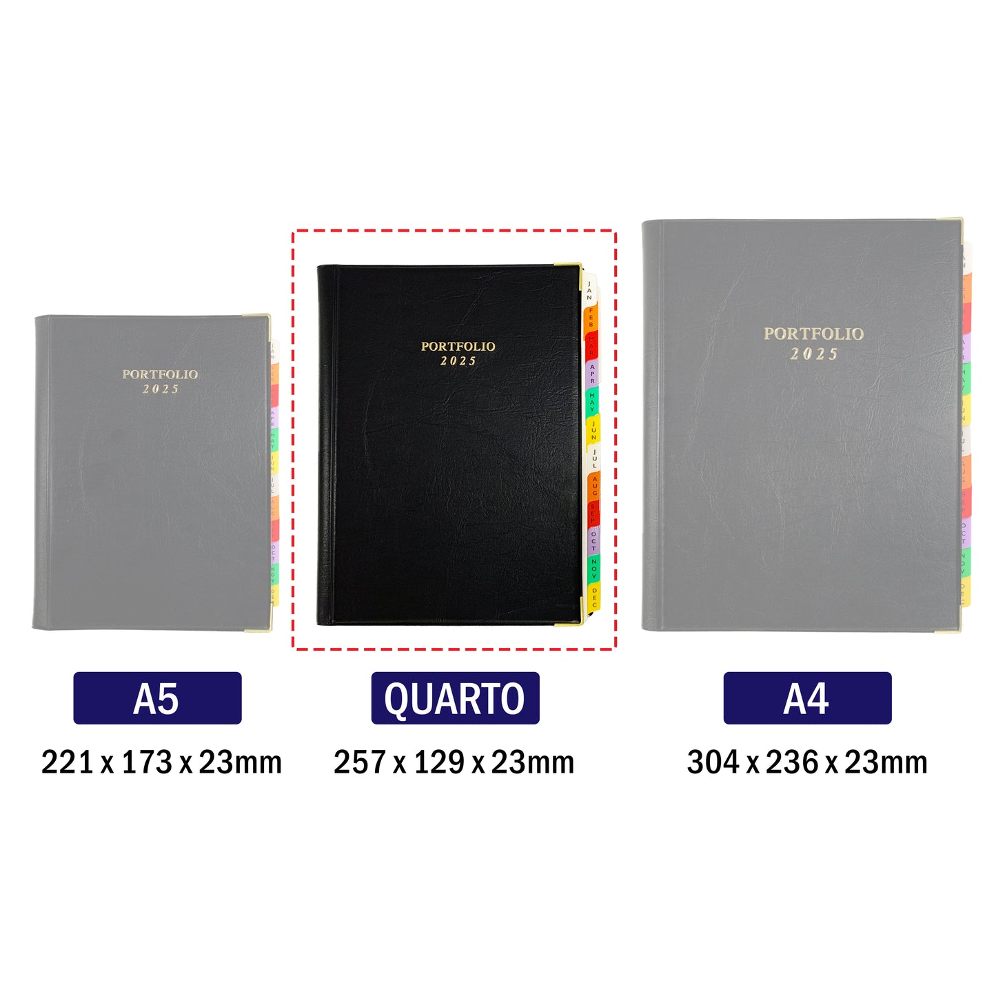 2025 Week To View Portfolio Diary Black –  Quarto