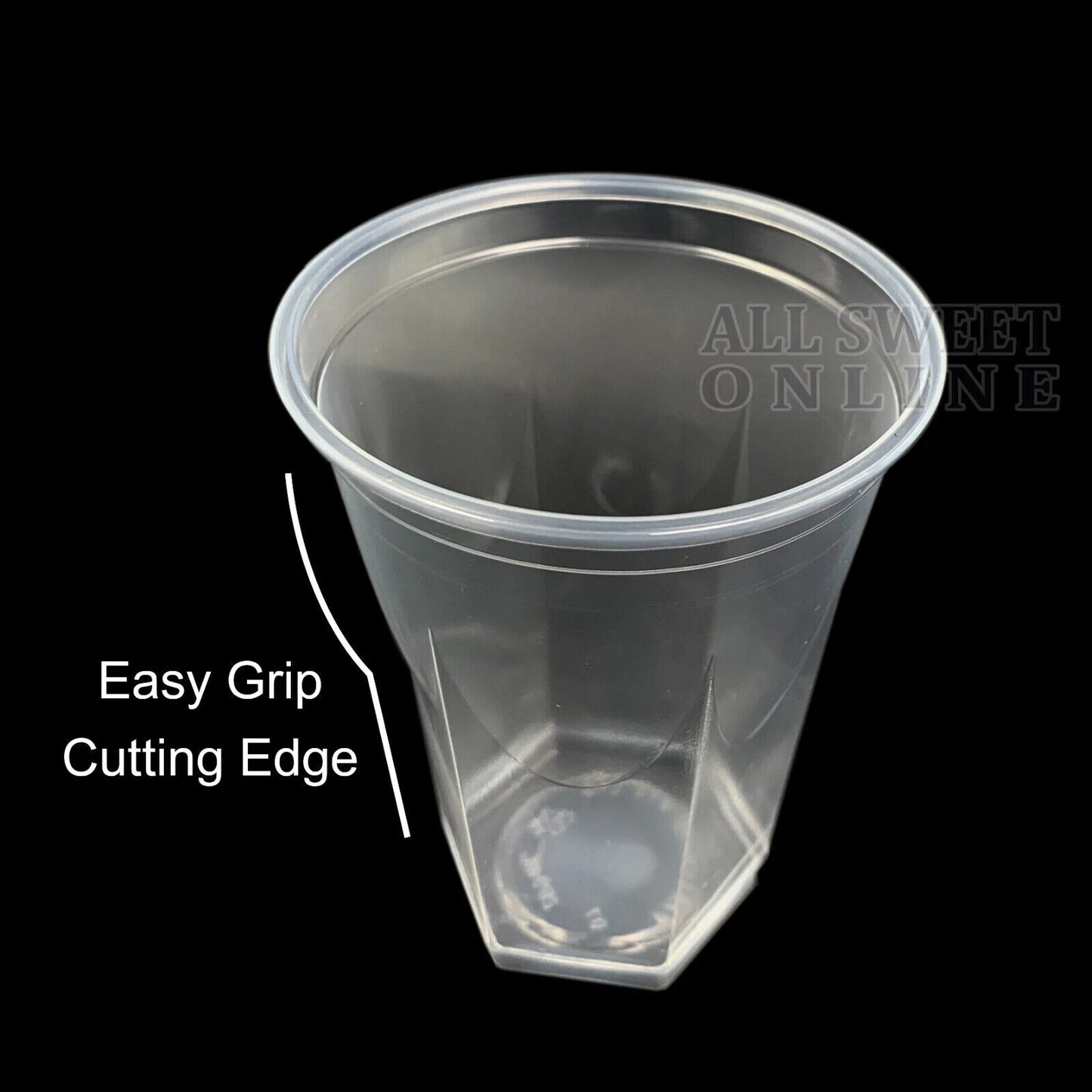 200pcs of 285ml Clear Hexagonal Beer Tumbler Drinking Water Cups