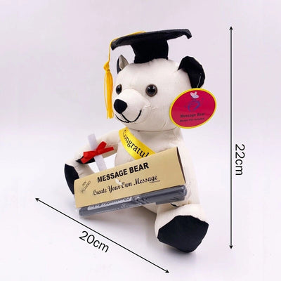 22cm Graduation Signature Bear with Pen School Message Gift