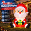 Festive Magic 240cm Inflatable Santa with LED Lights Christmas Outdoor Decoration