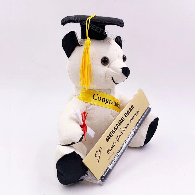 22cm Graduation Signature Bear with Pen School Message Gift