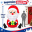 Festive Magic 240cm Inflatable Santa with LED Lights Christmas Outdoor Decoration