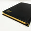 2025 Diary A4 Day To View Gold Edge/Black