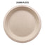 60pcs 260mm Brown Paper Plates