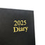 2025 Diary A5 Day To View Black