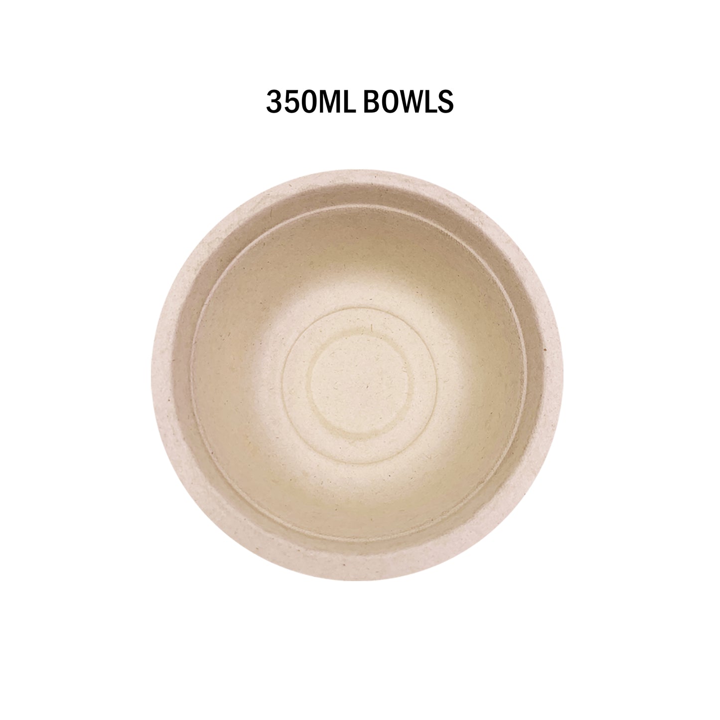 60pcs 350ml Brown Paper Bowls