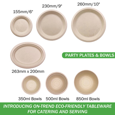 Brown Paper Plates & Bowls