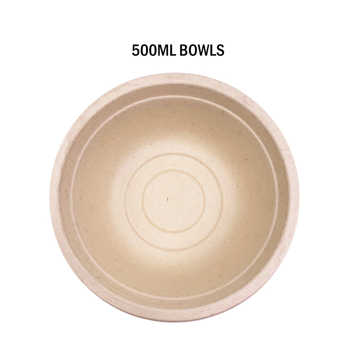 60pcs 500ml Brown Paper Bowls