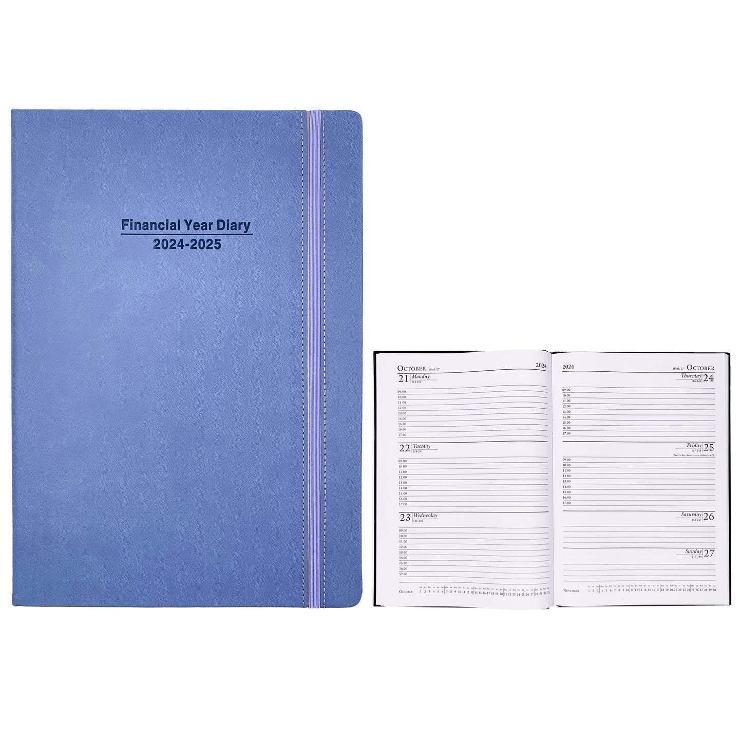 2024 2025 Financial Year Diary A4 Week To View Purple