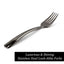 Reusable Flared Silver Plastic Spoons Forks Knives