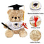 28cm Graduation Message Golden Brown Plush Bear Toy