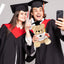 22cm Graduation Message Golden Brown Plush Bear Toy