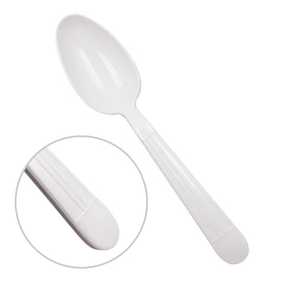 960 X Reusable White Plastic Spoons