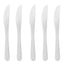 24 X Reusable White Plastic Knives