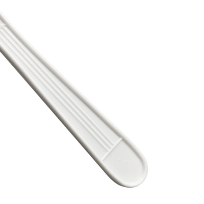 White Plastic Cutlery Embossed Designs