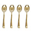 300 x Reusable Metallic Gold Plastic Spoons