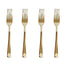 300 x Reusable Metallic Gold Plastic Forks