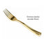 300 x Reusable Metallic Gold Plastic Forks