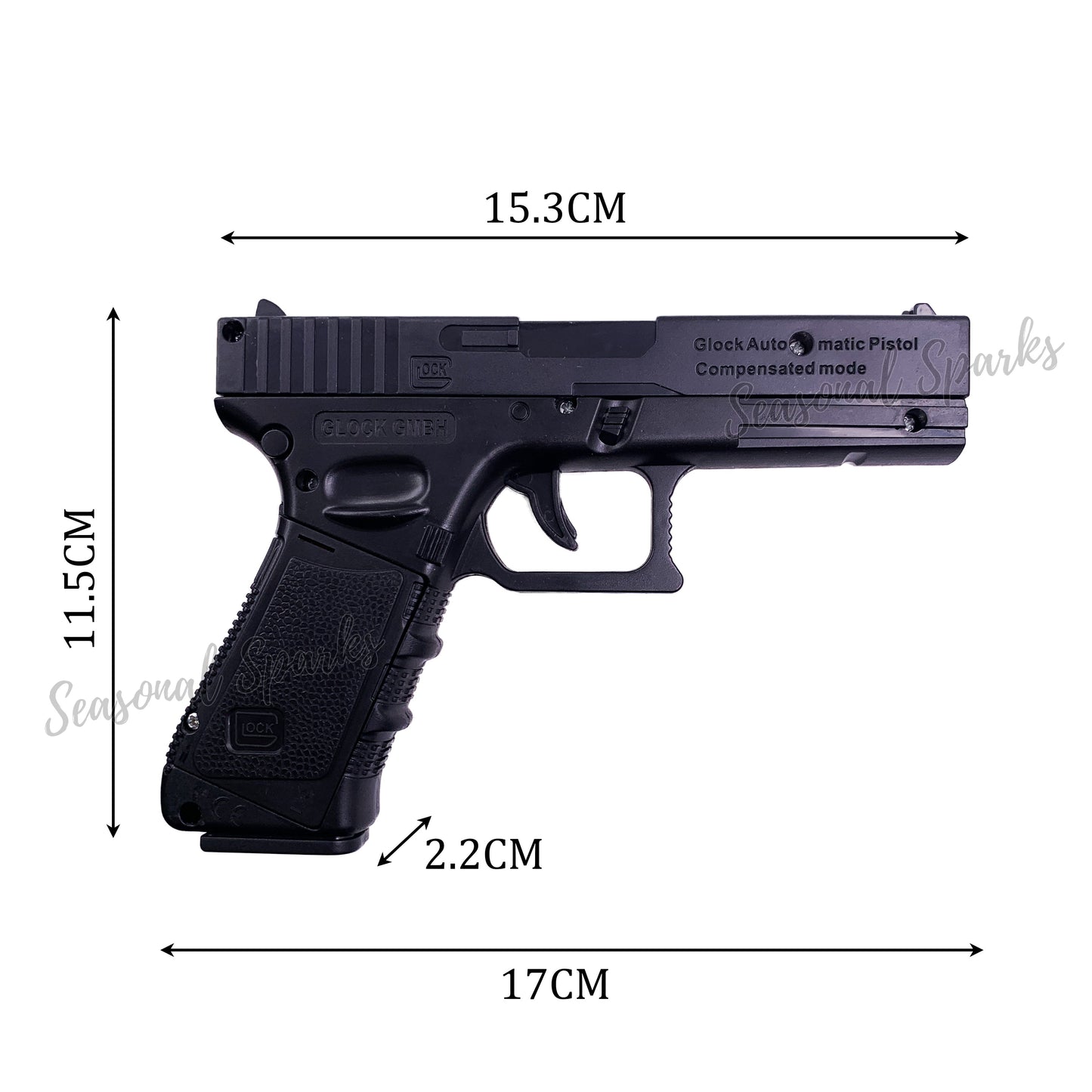 Plastic Desert Eagle Gun Toy - 17cm-