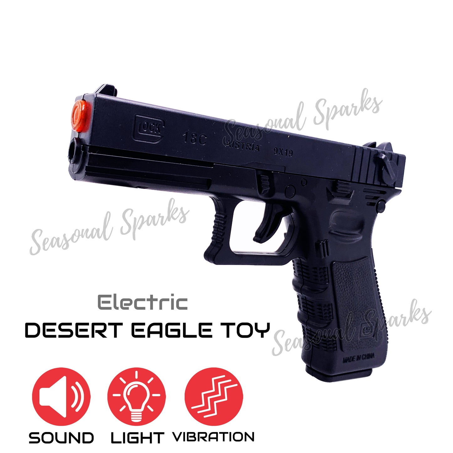 Plastic Desert Eagle Gun Toy - 17cm-