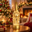 Glitter Swirl Champagne Bottle LED Light Warm White USB/Battery Christmas Decor – 3 Colours available