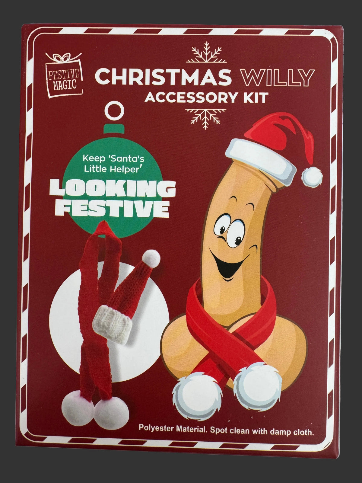 Willy Chilly Christmas Hat & Scarf Set - Adult Novelty Gift