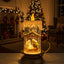 Glitter Swirl Nativity Candle Light Up LED Christmas Decoration Battery Operated