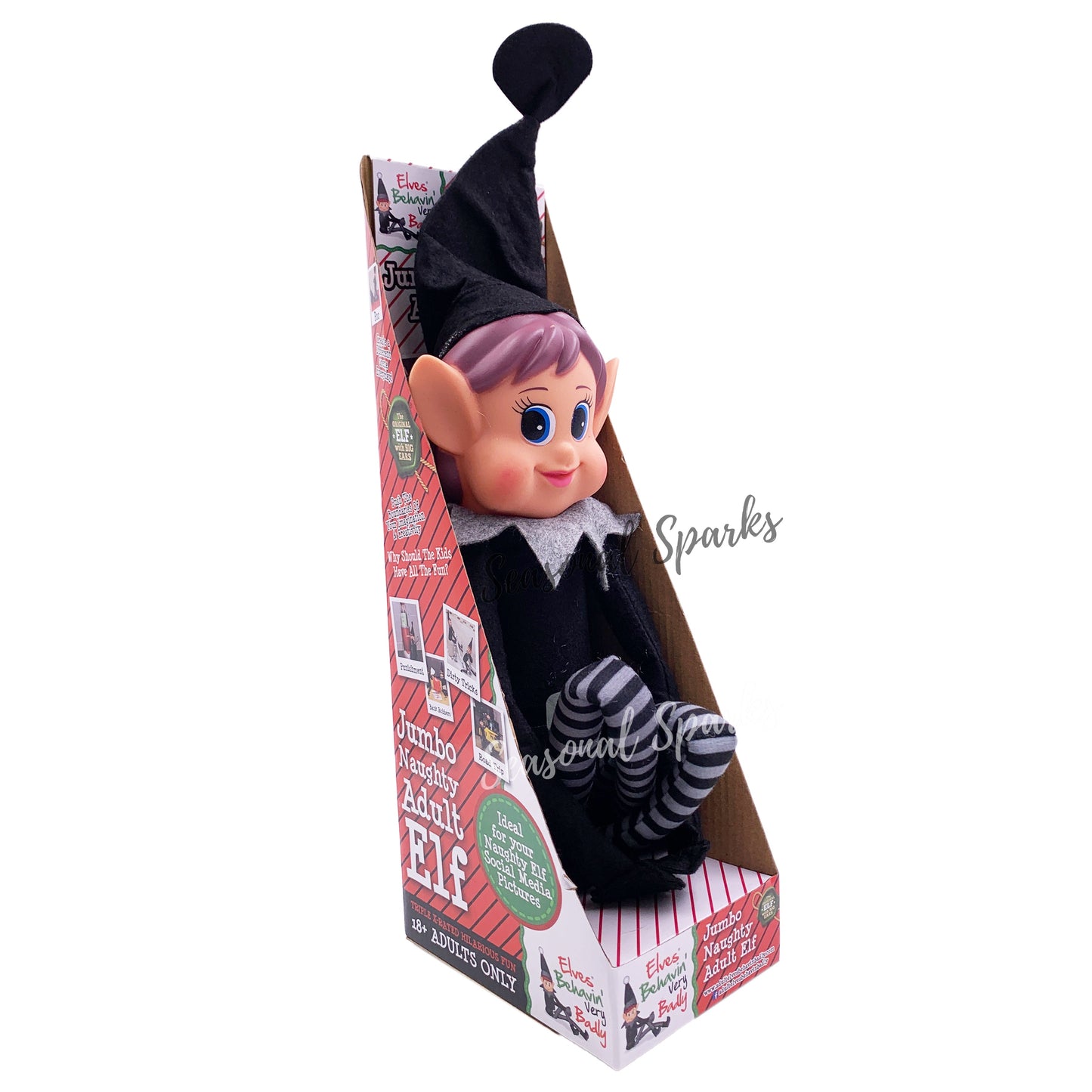 Jumbo Plush Black Elf Girl -65cm-