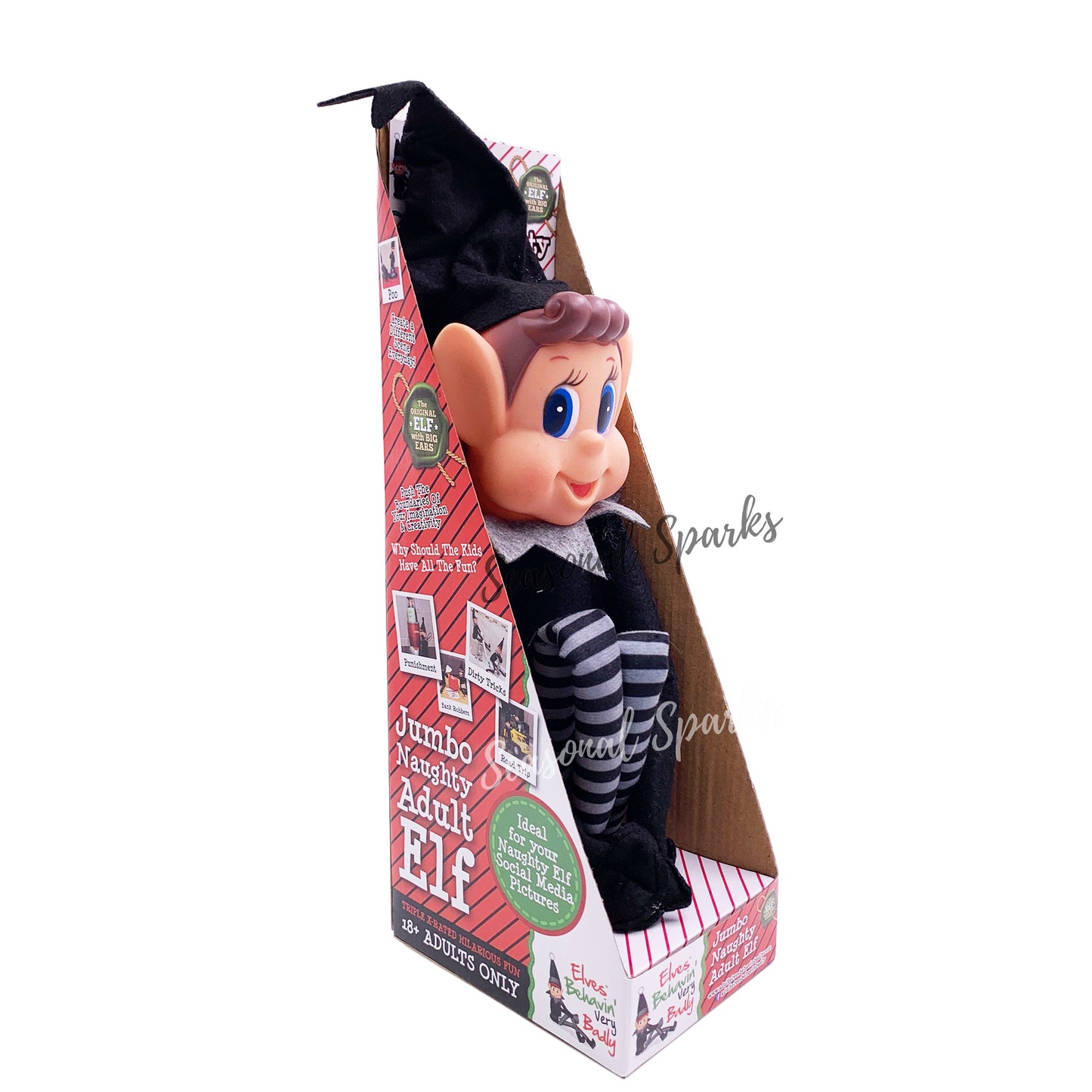 Jumbo Plush Black Elf Boy -65cm-