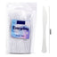 1000 X Reusable White Plastic Knives Clam-Edge