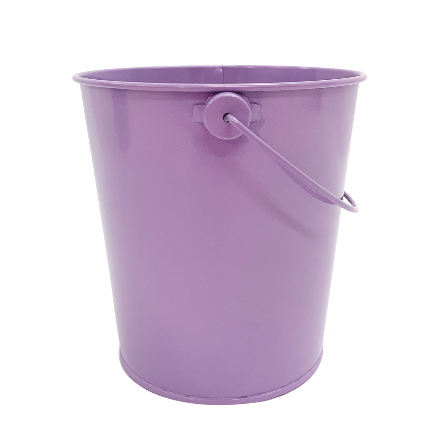 24pk Purple Metal Easter Buckets with Handle -12cm-